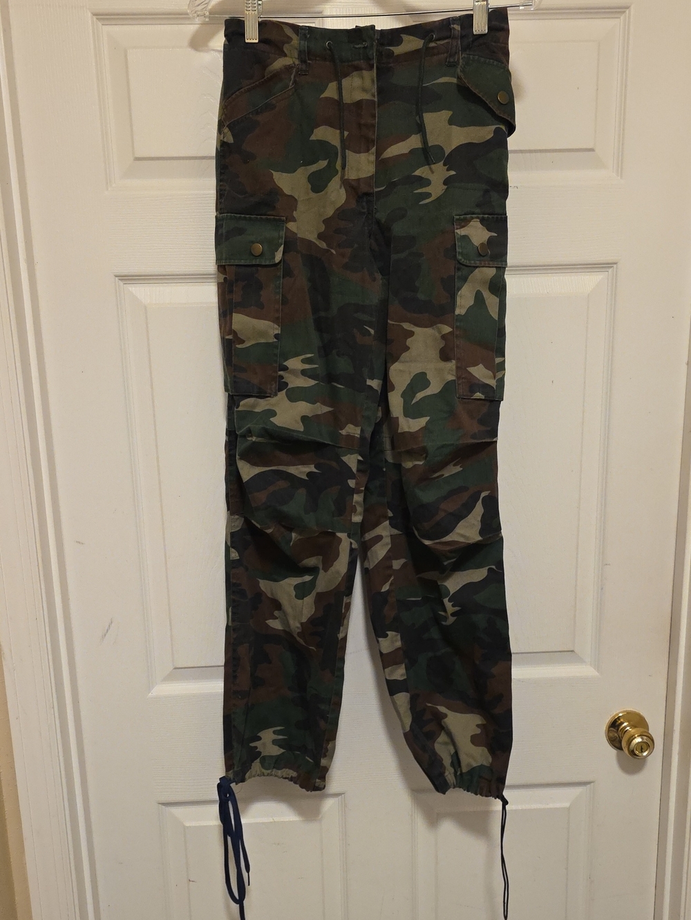 Camo Cargo Pants - Green Woodland Cargo Pants